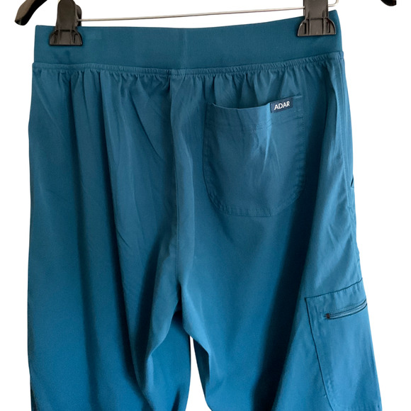 Adar Pro Women's Medium Jogger Pants Dark Teal Blue Elastic Waist Pockets - Picture 10 of 11